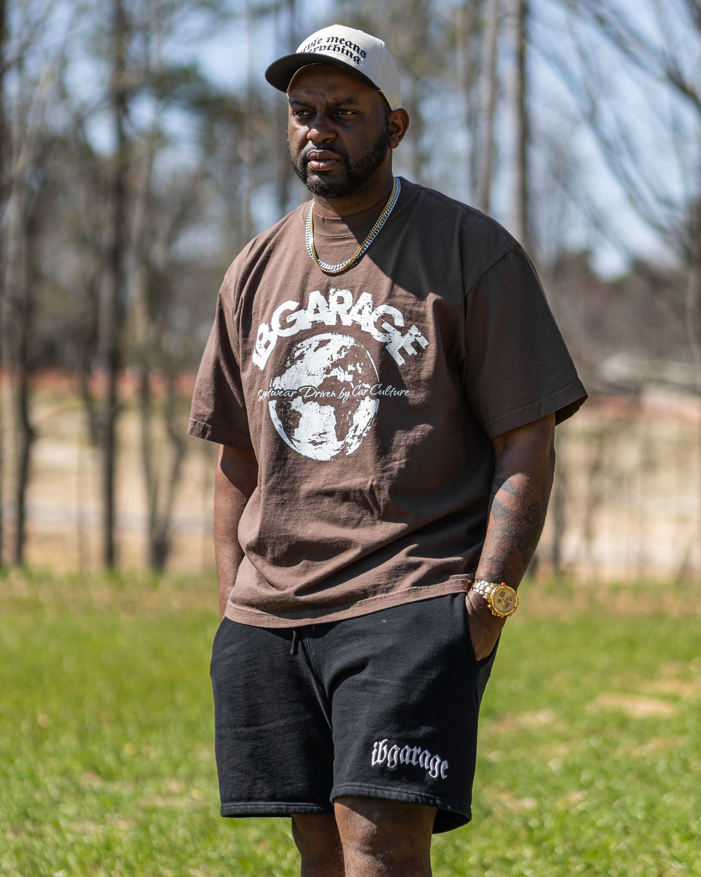 iBGarage World Tee Mocha Brown