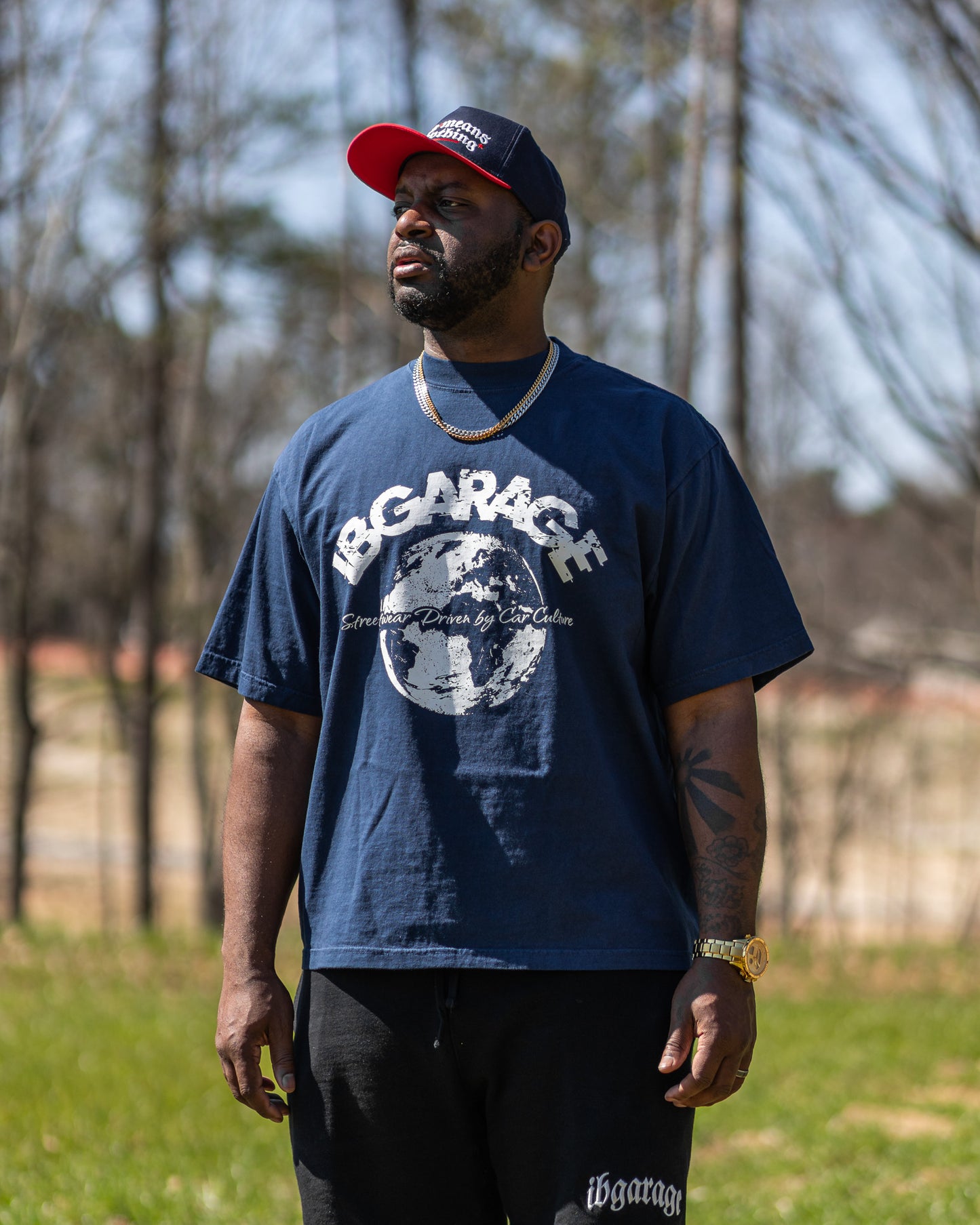 iBGarage World Tee Midnight Navy