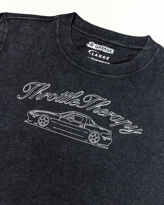 Throttle Therapy Ladies Crop Tee