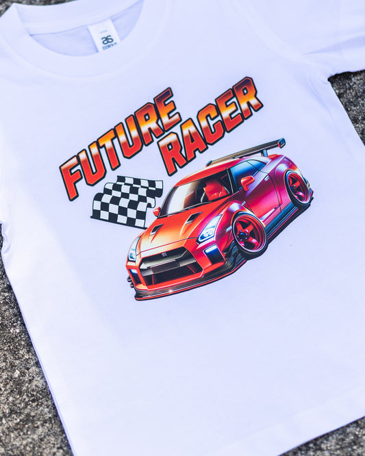 Kids Future Racer Tee White