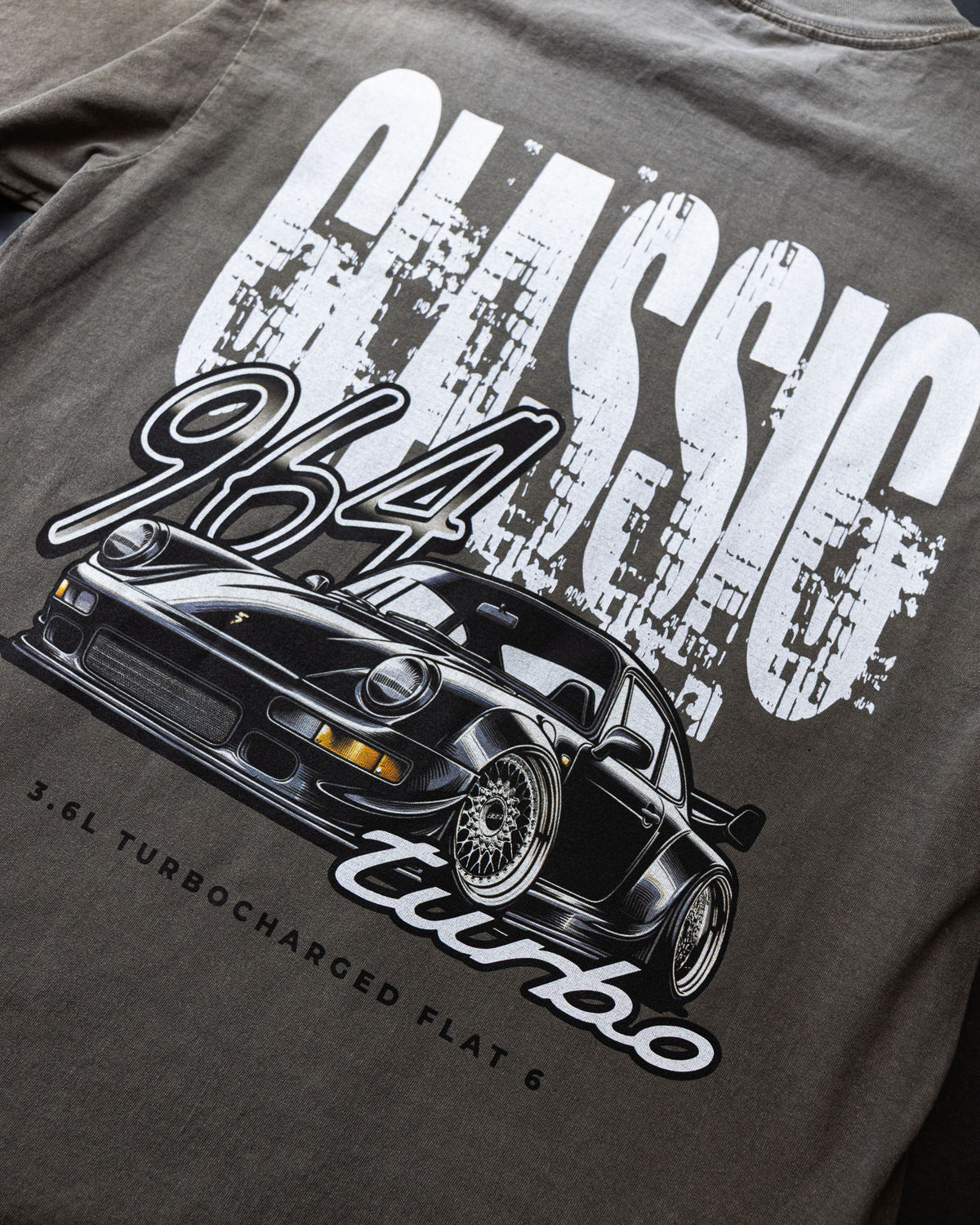 Classic 964 Turbo Gray Tee