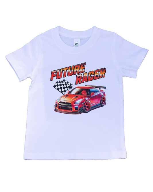 Kids Future Racer Tee White