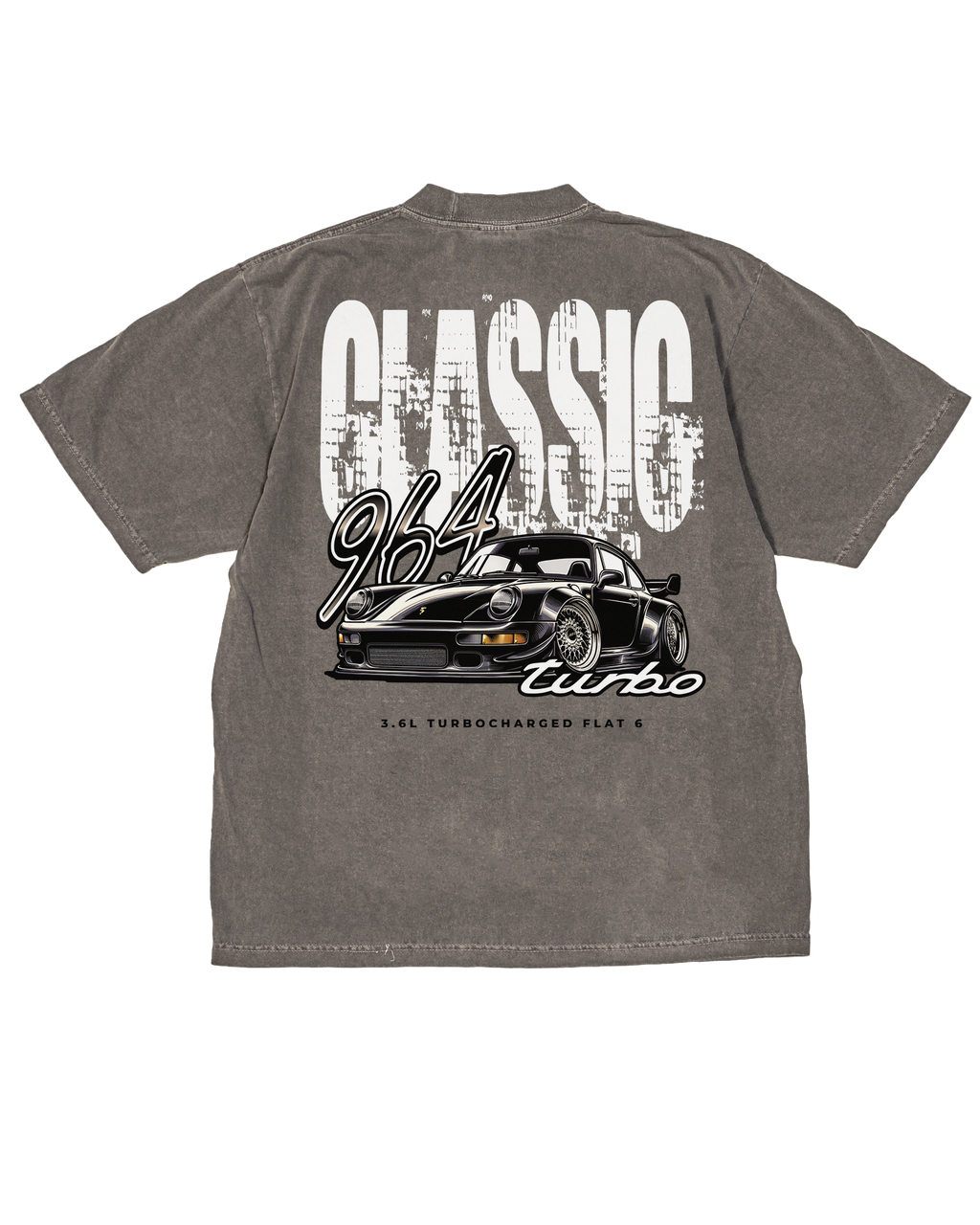 Classic 964 Turbo Gray Tee